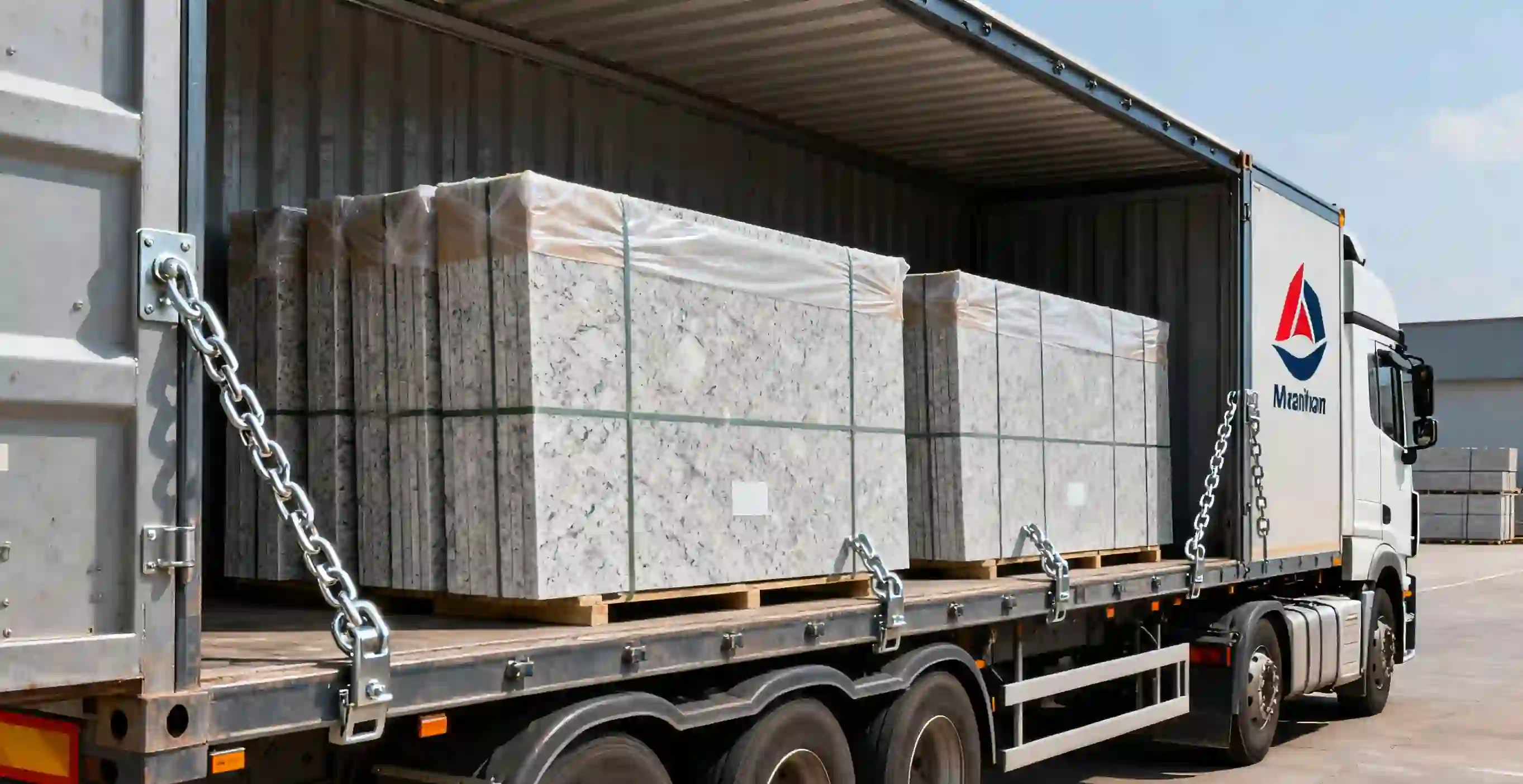 quartz slab packaging quartz mable transport